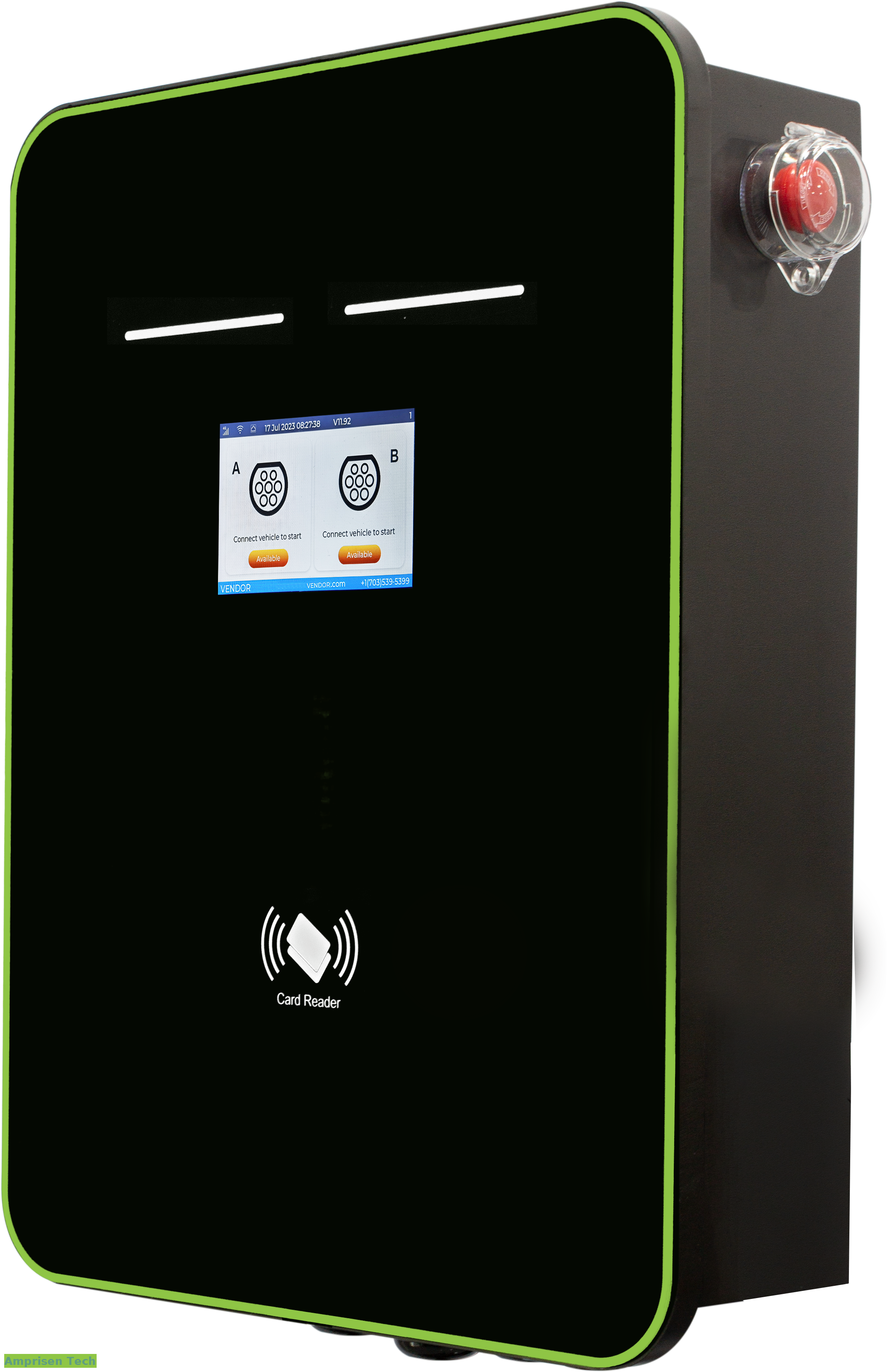 Double Socket Commercial AC EV Charger with OCPP