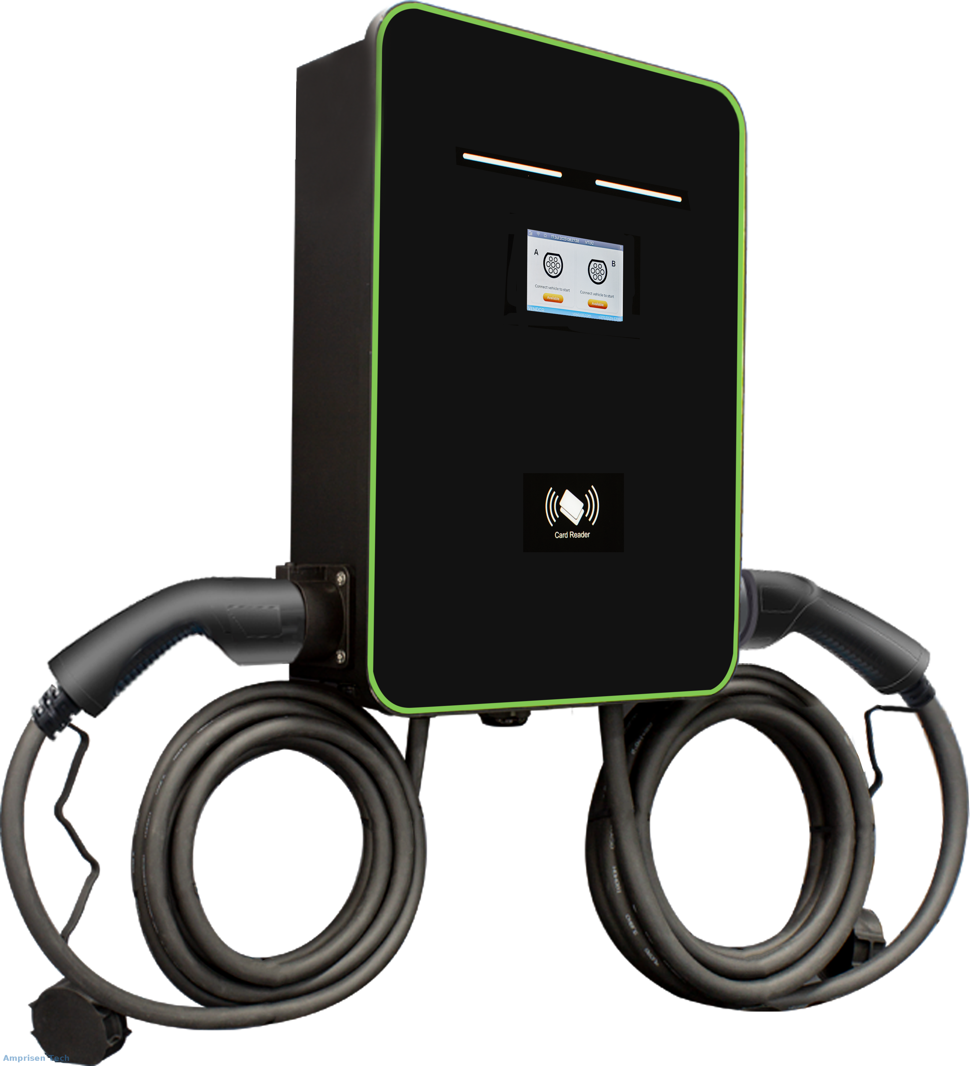 Double Socket Commercial AC EV Charger with OCPP